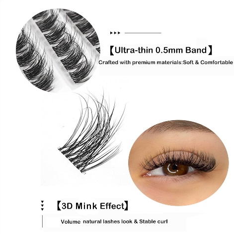 DIY-wimperextensies met megavolume met Pingdu Sparkling Eyelash®