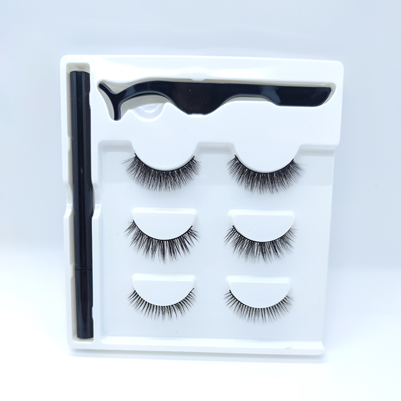 3D Valse Wimper Kit en Lash Glue Pennen zonder Magnetisch