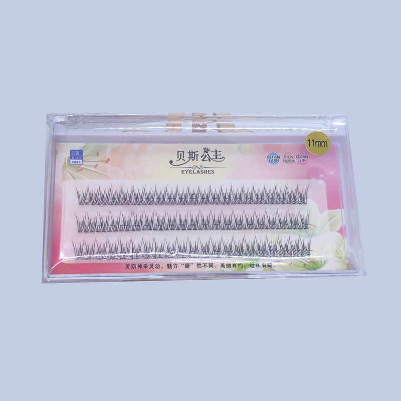 DIY wimperextensions Individuele fishtail-clusterwimpers 10 mm