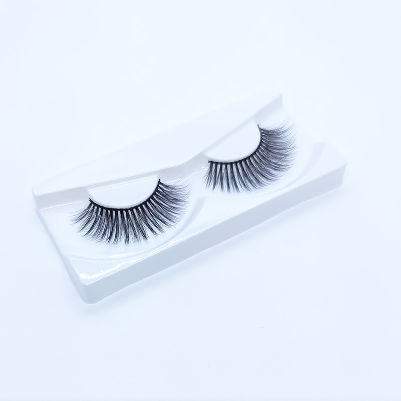5D False Mink Lashes Zijden wimpers Zachte dramatische natuurlijke look 1 paar