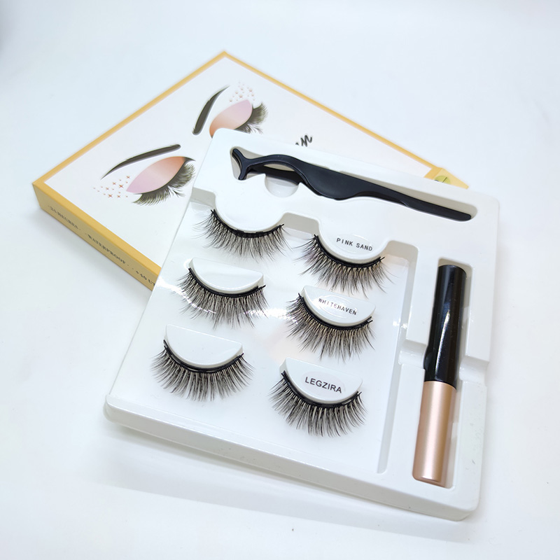5D Magnetische Wimpers Met Eyeliner Kit