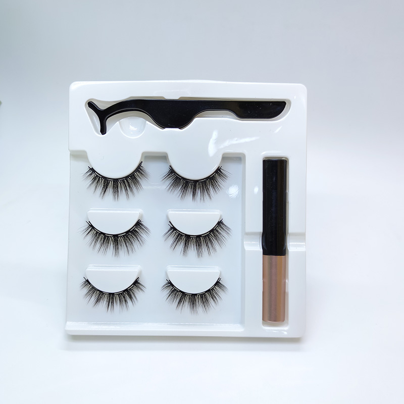 6D Natuurlijke Look Handgemaakte Faux Wimpers