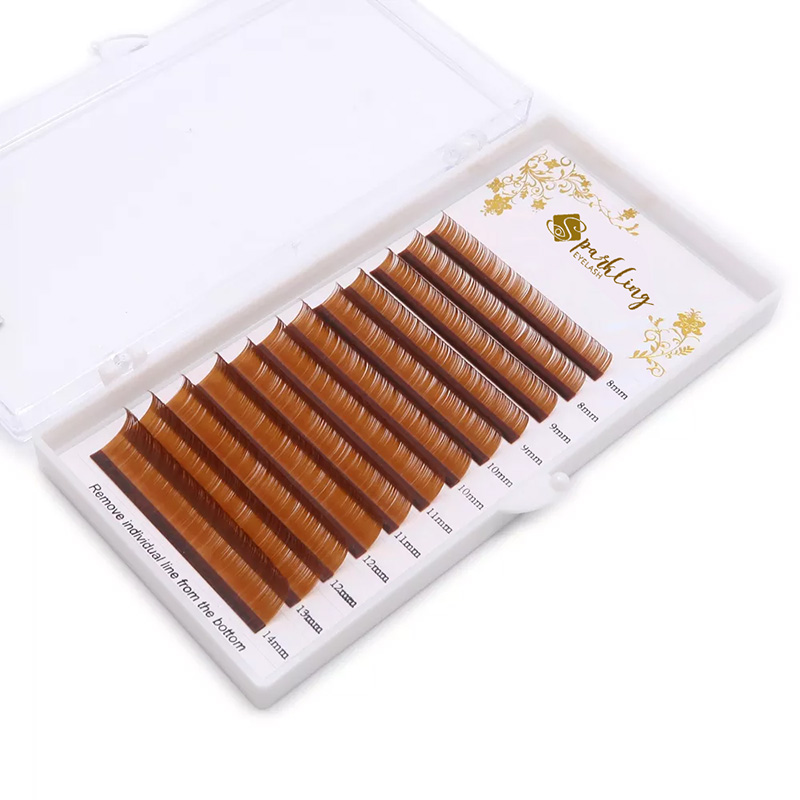 Kleur Wimpers Extensions Mink Gemengde Lengte In één Lade (c Krul 0,07 mm 7-15mix)