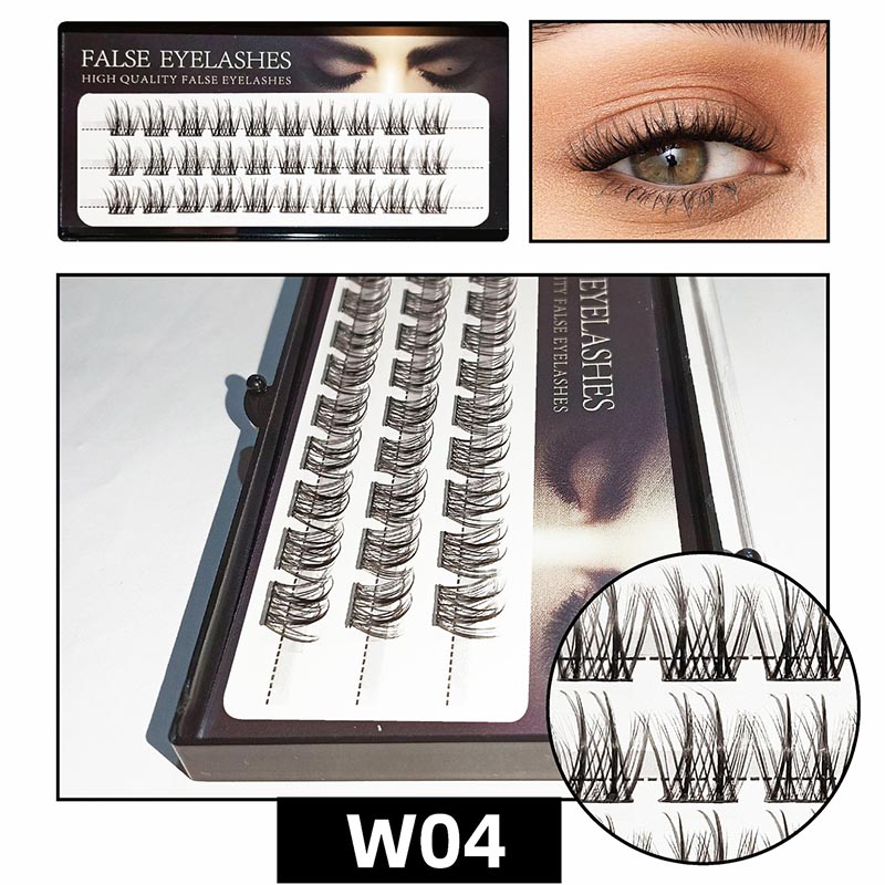D Krulmix 8-16 mm individuele wimpercluster met brede steel