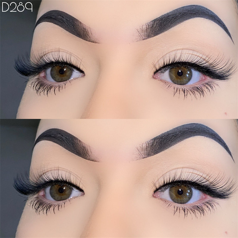 Fox Eye Lashes Piekerige valse wimpers Natural Look L Curl