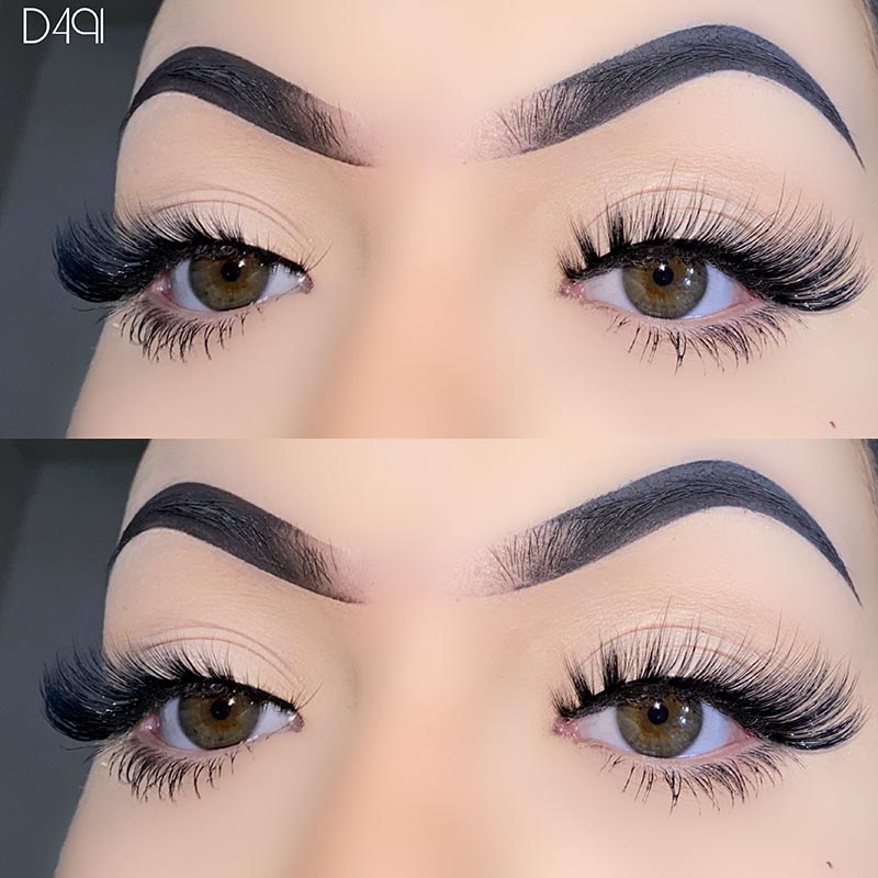 Natuurlijke look L Curl Mink Fluffy Cat Eye Lashes