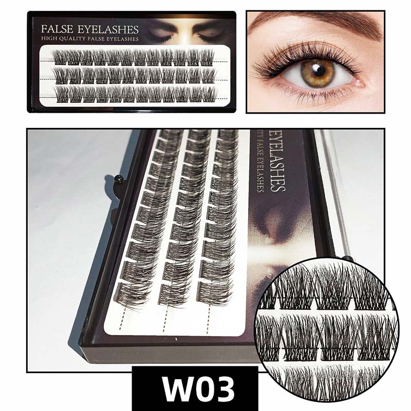 DIY individuele pluizige wimperclusters