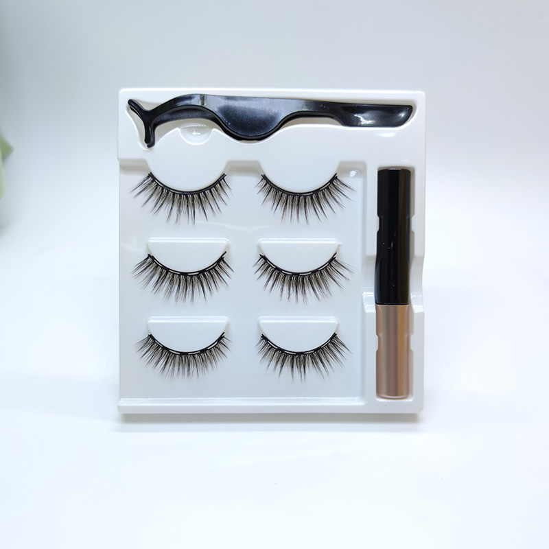 Magnetische wimpers met waterdichte magnetische eyeliner
