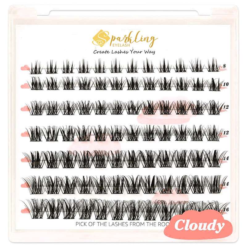 Natuurlijke look DIY wimperverlenging wimperclusters