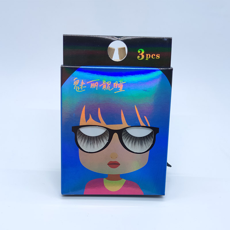 Natuurlijke look piekerige wimpers 3D wimpers 3 multi-pack zachte katoenen band