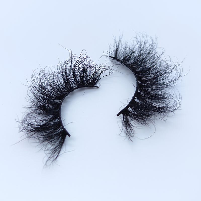 Echte nertswimpers Pluizige valse wimpers D Curl Dramatische nepwimpers
